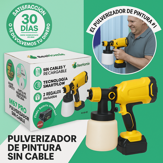 PowerPoint™- Pulverizador de pintura inalámbrico profesional